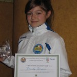 Florinda premiata a Pollenza per la conquista dei due titoli regionali F.I.H.P. nel 2010